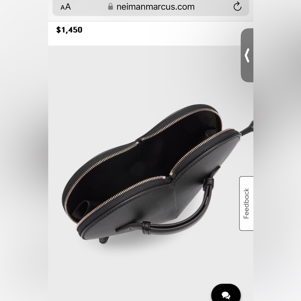 ALAIA Le Coeur Leather Clutch Bag